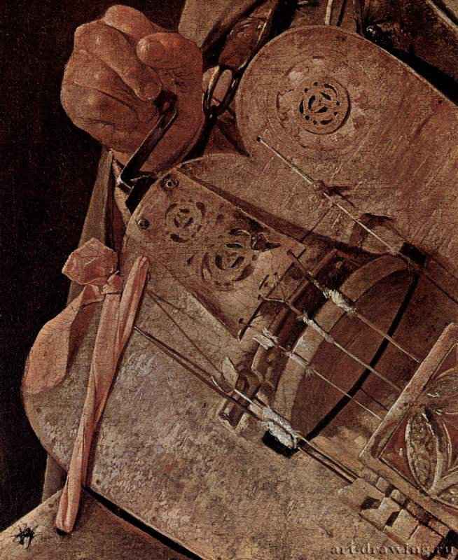 Гирондист (шарманщик). Фрагмент. Гиронда. 1624-1650 - Холст, маслоБароккоФранцияНант. Музей изящных искусств